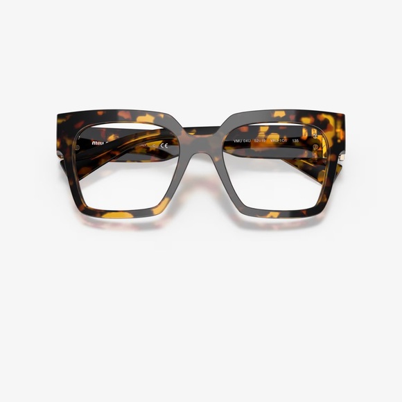 Miu Miu MU 04UV Honey Havana Eyeglasses Frames - Picture 2 of 12